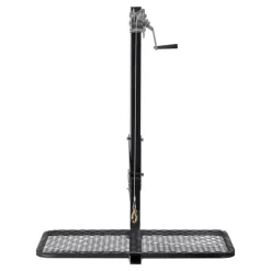 VEVOR Hitch Deer Hoist with Lifting System Platform, 300 lbs Load Capacity, Game Hoist Winch Lift with 2-inch Receiver, 360-Degree Swivel Shaft & Foldable, Hitch-Mounted Deer Hanger for Moving Game