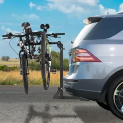 VEVOR Hitch Mount Bike Rack, 4-Bike Carrier Rack, 150 LBS Capacity Bike Rack Hitch for 2-inch Receiver, Titling and Folding Bike Carrier with No-Wobble U Bolt and Strap, for Car, SUV, Truck, RV