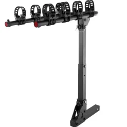 VEVOR Hitch Mount Bike Rack, 4-Bike Carrier Rack, 150 LBS Capacity Bike Rack Hitch for 2-inch Receiver, Titling and Folding Bike Carrier with No-Wobble U Bolt and Strap, for Car, SUV, Truck, RV