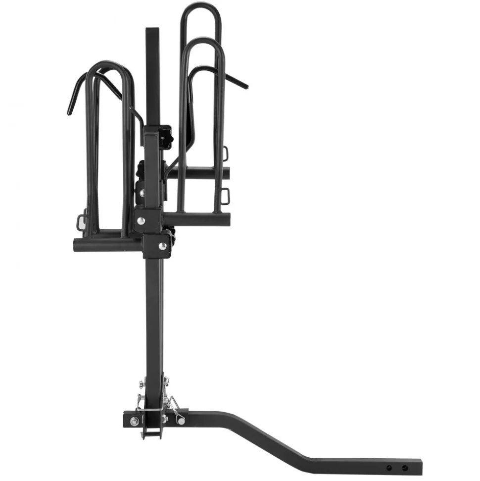 VEVOR Hitch Mount Bike Rack, 2-Bike Platform Style, 80 LBS Max Capacity Bike Rack Hitch for 1.25-/2-inch Receiver, Titling and Folding Bike Carrier with Tires up to 2.4" Wide, for Car, SUV, Truck, RV