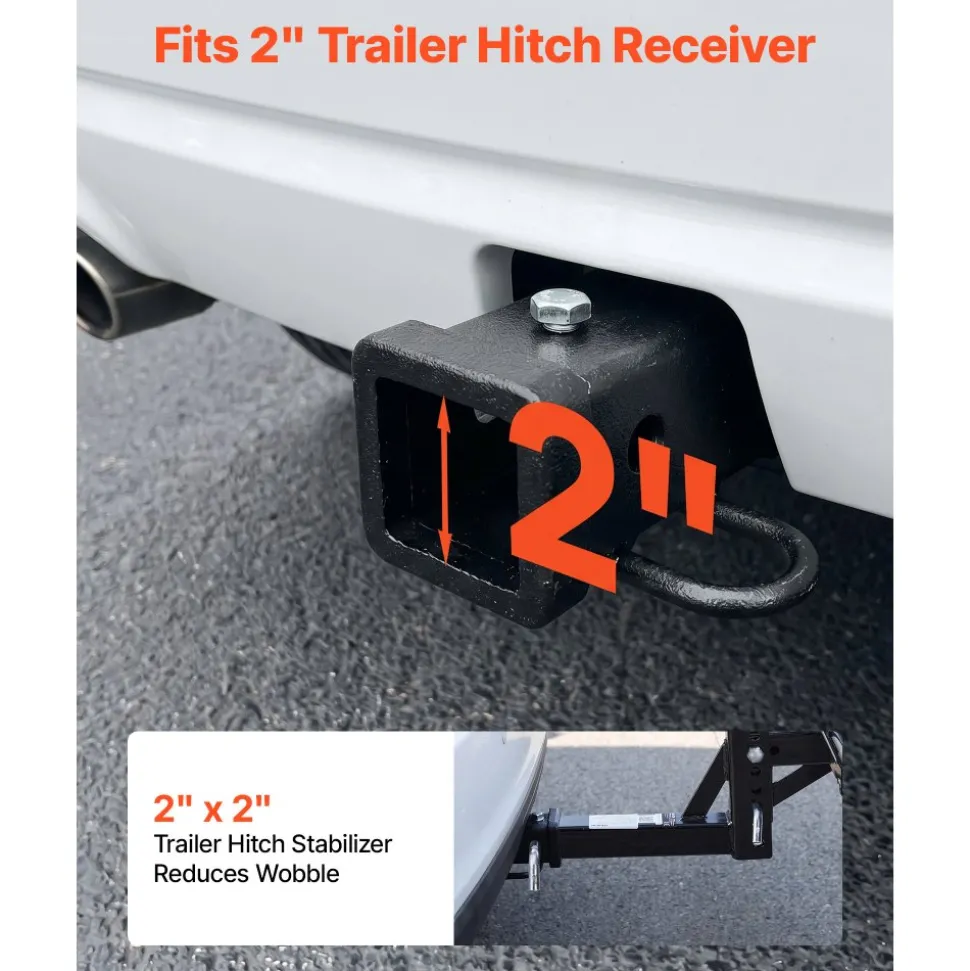 VEVOR Hitch Mount Cargo Carrier on Wheels, 36.2" x 21.3" x 11.8", 2-in-1 Folding Rear Luggage Rack Basket & Cargo Cart with Hitch Stabilizer, Fits 2" Receiver for SUV Pickups, 400LBS Load Capacity