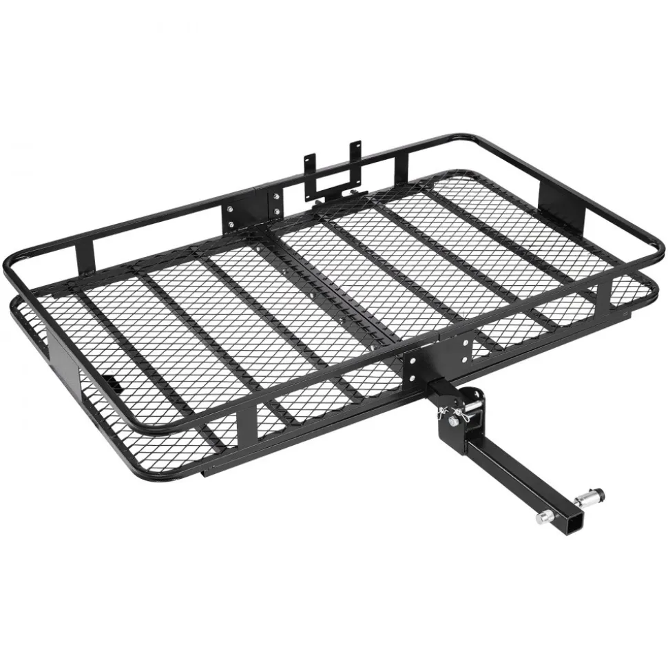 VEVOR Hitch Mount Cargo Carrier, 60" x 36" x 6" Folding Rear Luggage Rack Basket with Waterproof Cargo Bag, 500LBS Capacity High-Strength Steel Hitch Cargo Carrier Basket Fits 2" Receiver for SUV Pickups