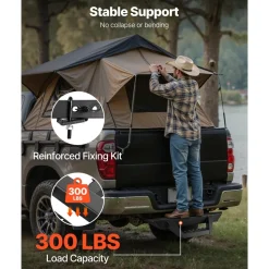 VEVOR Hitch Step for 2 Inch Receiver, Universal Rear Bumper Guard Protector with 300 LBS Load Capacity, Non-Slip Tow Hitch Step with Pin Lock and Stabilizer, Fit for Truck, SUV, Pickup, Trailer