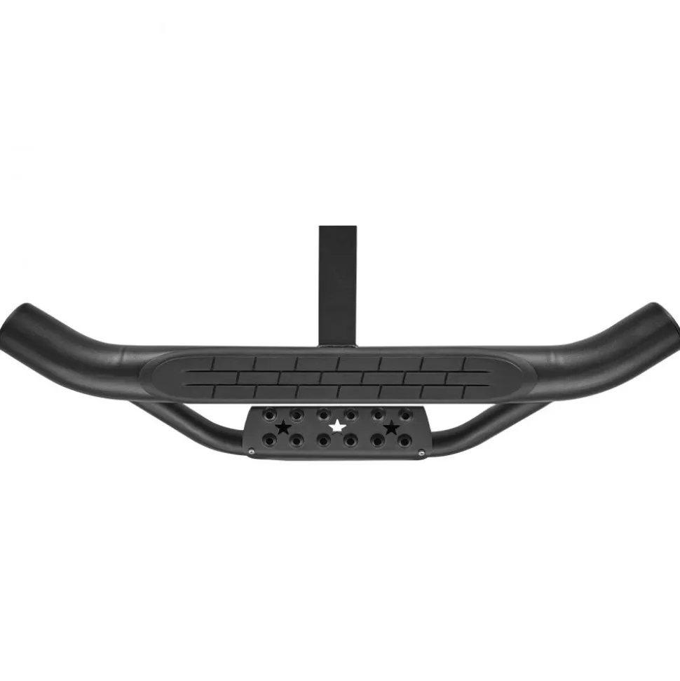 VEVOR Hitch Step for 2 Inch Receiver, Universal Rear Bumper Guard Protector with 350 LBS Load Capacity, Strong Mild Steel Construction with Pin Kit and Stabilizer, Fit for Truck, SUV, Pickup, Trailer