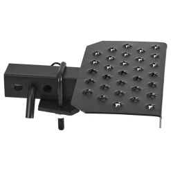 VEVOR Hitch Step for 2 Inch Receiver, Universal Rear Bumper Guard Protector with 350 LBS Load Capacity, Wide & Non-Slip Tow Hitch Step with Pin Kit and Stabilizer, Fit for Truck, SUV, Pickup, Trailer