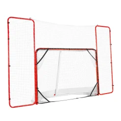 VEVOR Hockey Goal with Backstop and Targets, Street Steel Hockey Net, 72