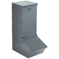 VEVOR Hog Feeder, 2.2 Bushel Capacity, Single Door Pig Feeder, Heavy Duty Steel Piglets Feeder, Multipurpose Trough Creep Feeder, Outdoor Livestock Feeder Farm Accessory for Feeding up to 5 Hogs