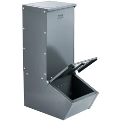 VEVOR Hog Feeder, 2.2 Bushel Capacity, Single Door Pig Feeder, Heavy Duty Steel Piglets Feeder, Multipurpose Trough Creep Feeder, Outdoor Livestock Feeder Farm Accessory for Feeding up to 5 Hogs