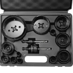 VEVOR Hole Saw Kit, 18 PCS Saw Blades, 6 Drill Bits, 1 Hex Wrench, General Purpose Size from 3/4