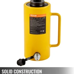 VEVOR Hollow Plunger 30Ton 4"Stoke/ 100mm Hydraulic Cylinder Jack Single Acting