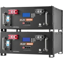 VEVOR Home Power Station Backup Power, 5120Wh, LiFePO4 Lithium Battery, Support Communication, Bluetooth and WiFi, AC 5000W Inverter, Fast Charge, for Home Backup, Emergency, Solar System Components