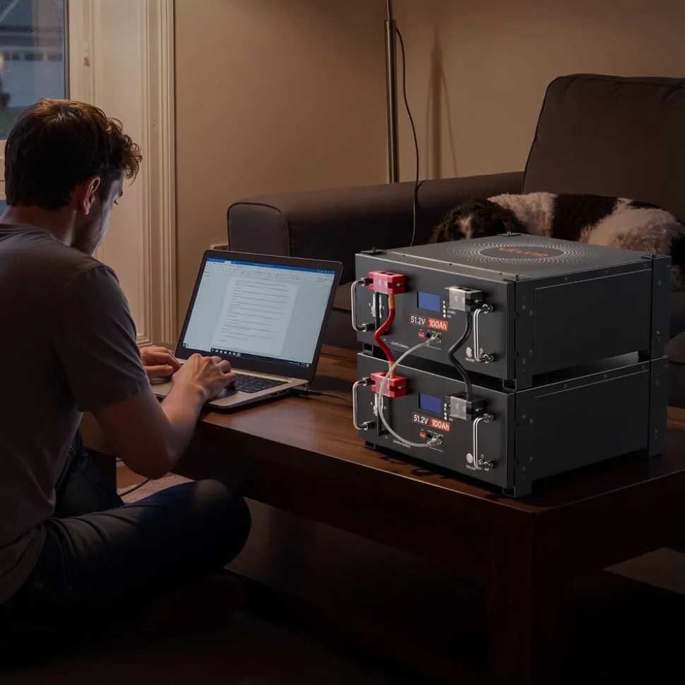 VEVOR Home Power Station Backup Power, 5120Wh, LiFePO4 Lithium Battery, Support Communication, Bluetooth and WiFi, AC 5000W Inverter, Fast Charge, for Home Backup, Emergency, Solar System Components