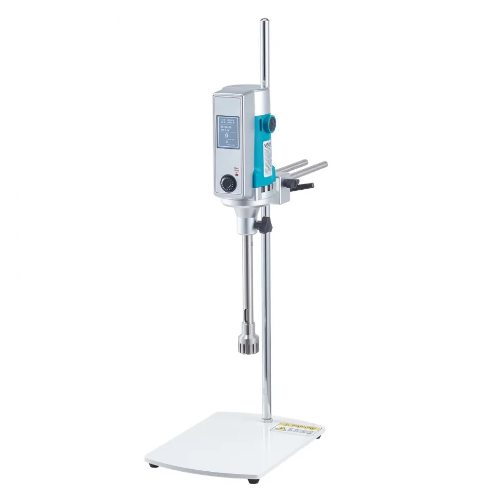 VEVOR Homogenizer, 900 W Laboratory High Speed Dispersing Homogenizer, 2000-28000RPM High Shear Lab Mixer Emulsification Machine, Digital Display Blender, Stainless Steel, for Cosmetics/Food Industry