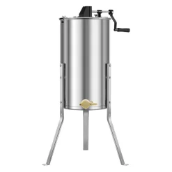VEVOR Honey Extractor, 2 Frame Manual Honey Spinner with Transparent Lid, Stainless Steel Honeycomb Drum Spinner with Height Adjustable Stand, Honeycomb Extraction Centrifuge Equipment for Beekeeping