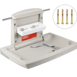 VEVOR Horizontal Baby Changing Table Wall-mounted Baby Diaper Changing Station Vertical Fold Down Baby Changing Table