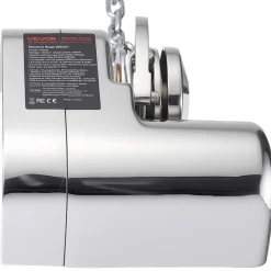 VEVOR Horizontal Fishing Windlass, 12V DC 600W, Windlass Anchor Systems Fit for 1/4-Inch Chain or 9/16 & 5/8 Inch Nylon Rope, Max Pull 573 lbs, 316 Stainless Steel Construction, for Boats 23-29.5 ft