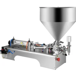 VEVOR Horizontal Pneumatic Liquid Filling Machine 10-300ML, Paste Liquid Filling Machine with 30L Hopper, Pneumatic Dual-use Paste Filling Machine for Cream Shampoo Liquids