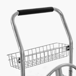 VEVOR Hose Reel Cart, Hold Up to 250 ft of 5/8’’ Hose, Garden Water Hose Carts Mobile Tools with 4 Wheels, Heavy Duty Powder-coated Steel Outdoor Planting with Storage Basket, for Garden, Yard, Lawn