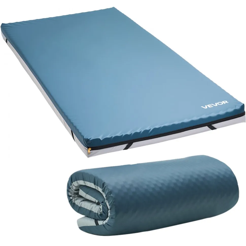 VEVOR Hospital Bed Mattress, 300 lbs Load, Long Term Care Pressure Redistribution Medical-Grade Dual Layer Foam Mattress, Waterproof for Bedsore Treatment Nursing Homes and Home Care, 34 x 76 x 3.5 in