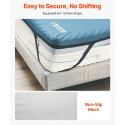 VEVOR Hospital Bed Mattress, 300 lbs Load, Long Term Care Pressure Redistribution Medical-Grade Dual Layer Foam Mattress, Waterproof for Bedsore Treatment Nursing Homes and Home Care, 34 x 76 x 3.5 in