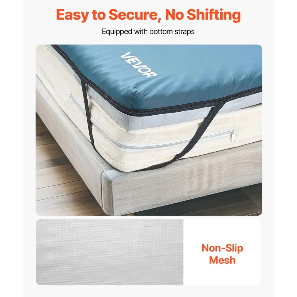 VEVOR Hospital Bed Mattress, 300 lbs Load, Long Term Care Pressure Redistribution Medical-Grade Dual Layer Foam Mattress, Waterproof for Bedsore Treatment Nursing Homes and Home Care, 34 x 76 x 3.5 in