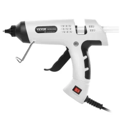 VEVOR Hot Glue Gun, 60/100W Dual Power, Mini Hot Glue Gun with 20 Premium Glue Sticks and Oxford Cloth Bag, Fast Preheating & High Temp Melt Glue Gun for Crafts, Arts, DIY, Quick Home Repairs, White