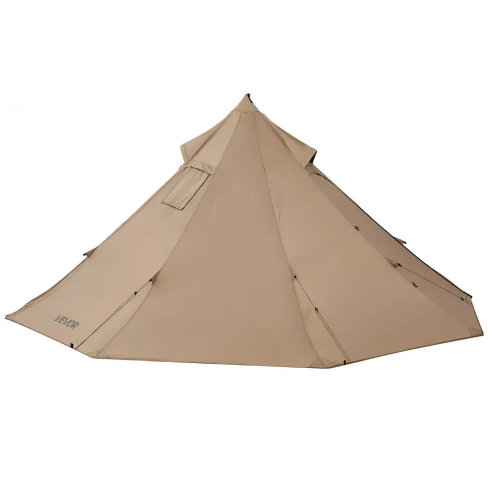 VEVOR Hot Tent for 2 Persons, Portable Winter Tipi Tent with Stove Jack, Waterproof Camping Tents, Lightweight 4 Season Shelter Tents for Hiking Fishing Backpacking, S Size