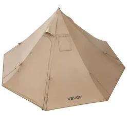 VEVOR Hot Tent for 2 Persons, Portable Winter Tipi Tent with Stove Jack, Waterproof Camping Tents, Lightweight 4 Season Shelter Tents for Hiking Fishing Backpacking, S Size