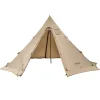 VEVOR Hot Tent for 4-6 Persons, Portable Winter Tipi Tent with Stove Jack, Waterproof Canvas Camping Tents, Lightweight 4 Season Shelter Tents for Hiking Fishing Backpacking, L Size