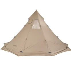 VEVOR Hot Tent for 4-6 Persons, Portable Winter Tipi Tent with Stove Jack, Waterproof Canvas Camping Tents, Lightweight 4 Season Shelter Tents for Hiking Fishing Backpacking, L Size