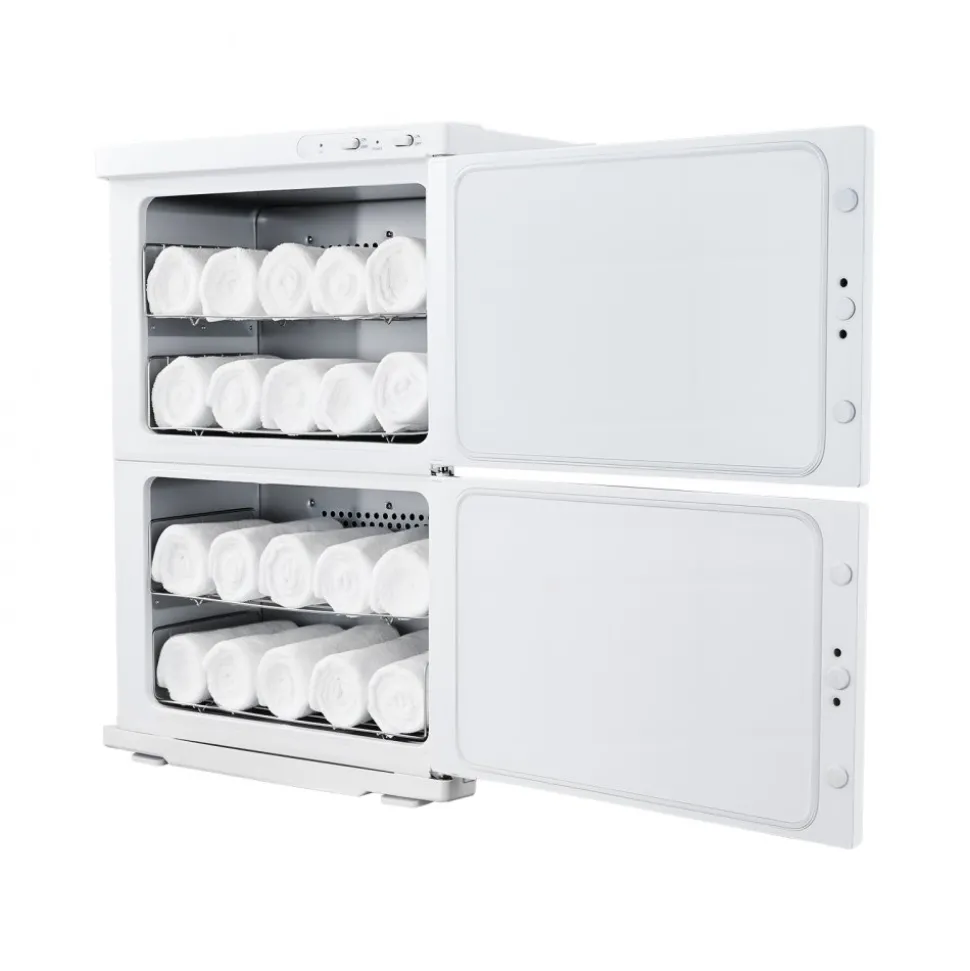 VEVOR Hot Towel Warmer, 5 gal Large Towel Warmer Cabinet with See Through Window, Clip & Stainless Steel Racks, Holds up 36 Towels, All-Round Heating Cabinet for Spa, Barber, Manicures, Massage, Salon
