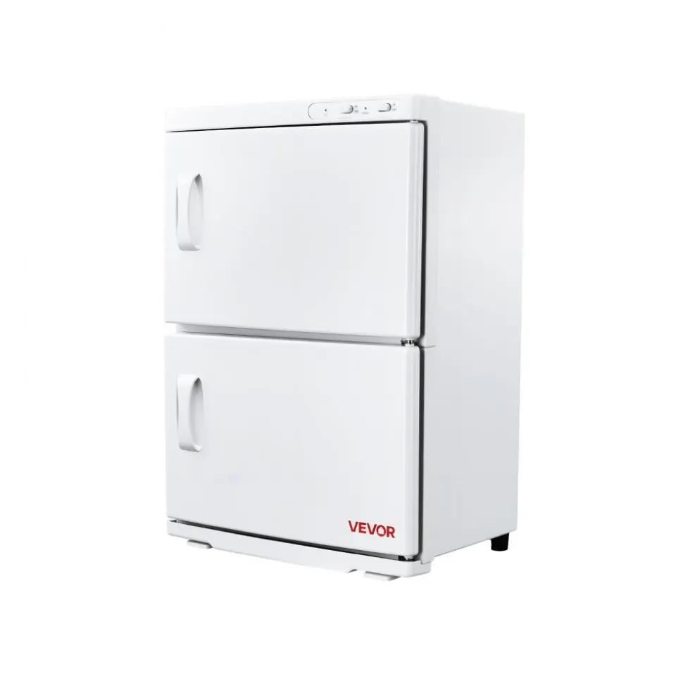 VEVOR Hot Towel Warmer, 5 gal Large Towel Warmer Cabinet with See Through Window, Clip & Stainless Steel Racks, Holds up 36 Towels, All-Round Heating Cabinet for Spa, Barber, Manicures, Massage, Salon
