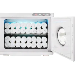 VEVOR Hot Towel Warmer,23L Large Capacity Spa Hot Towel Warmers with See Through Window, 2 Stainless Steel Racks, Holds up 50-60 Towels, 2-in-1 All-round Heating for Facials, SPA, Massage, Salon