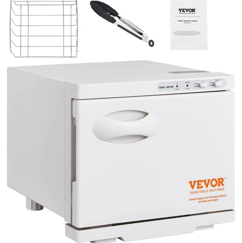VEVOR Hot Towel Warmer, 8L Spa Hot Towel Warmer Cabinet, 2-in-1 Towel Warmer with Stainless Steel Rack, Holds up to 16 Towels, All-round Heating for Facials, SPA, Massage, Salon, Bathroom, Esthetician