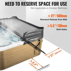 VEVOR Hot Tub Cover Lift, Spa Cover Lift, Height 31.5