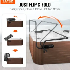 VEVOR Hot Tub Cover Lift, Spa Cover Lift, Height 31.5