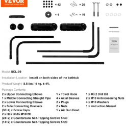 VEVOR Hot Tub Cover Lift, Spa Cover Lift, Height 31.5