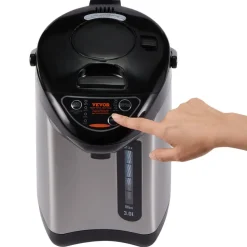 VEVOR Hot Water Dispenser, Adjustable 4 Temperatures Water Boiler and Warmer, 304 Stainless Steel Countertop Water Heater, 3-Way Dispense for Tea, Coffee and Baby Formula, 3L/102 oz
