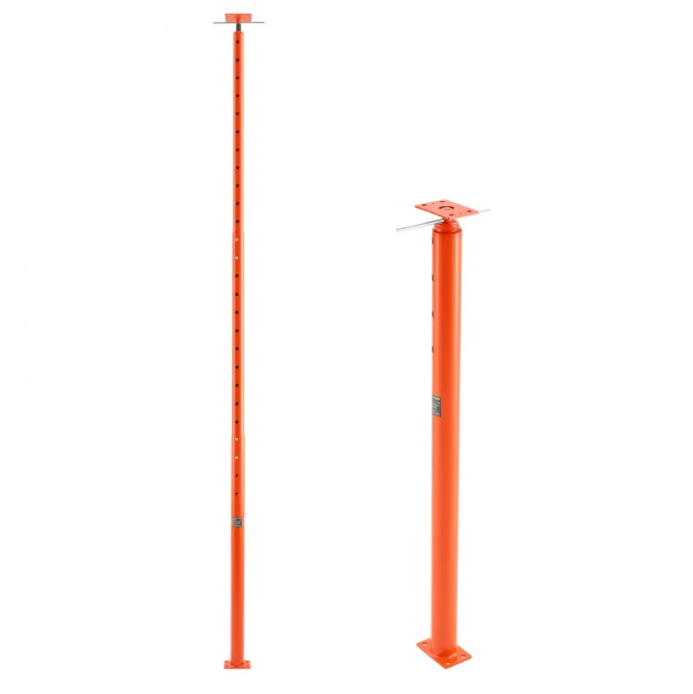 VEVOR House Floor Jack, 54"-150" Height Range, 11200 lbs Max Load Capacity, Adjustable Support Beam Basement Jack Post Pole for Leveling, Lift Support Steel Telescoping Jack for Temporary Support