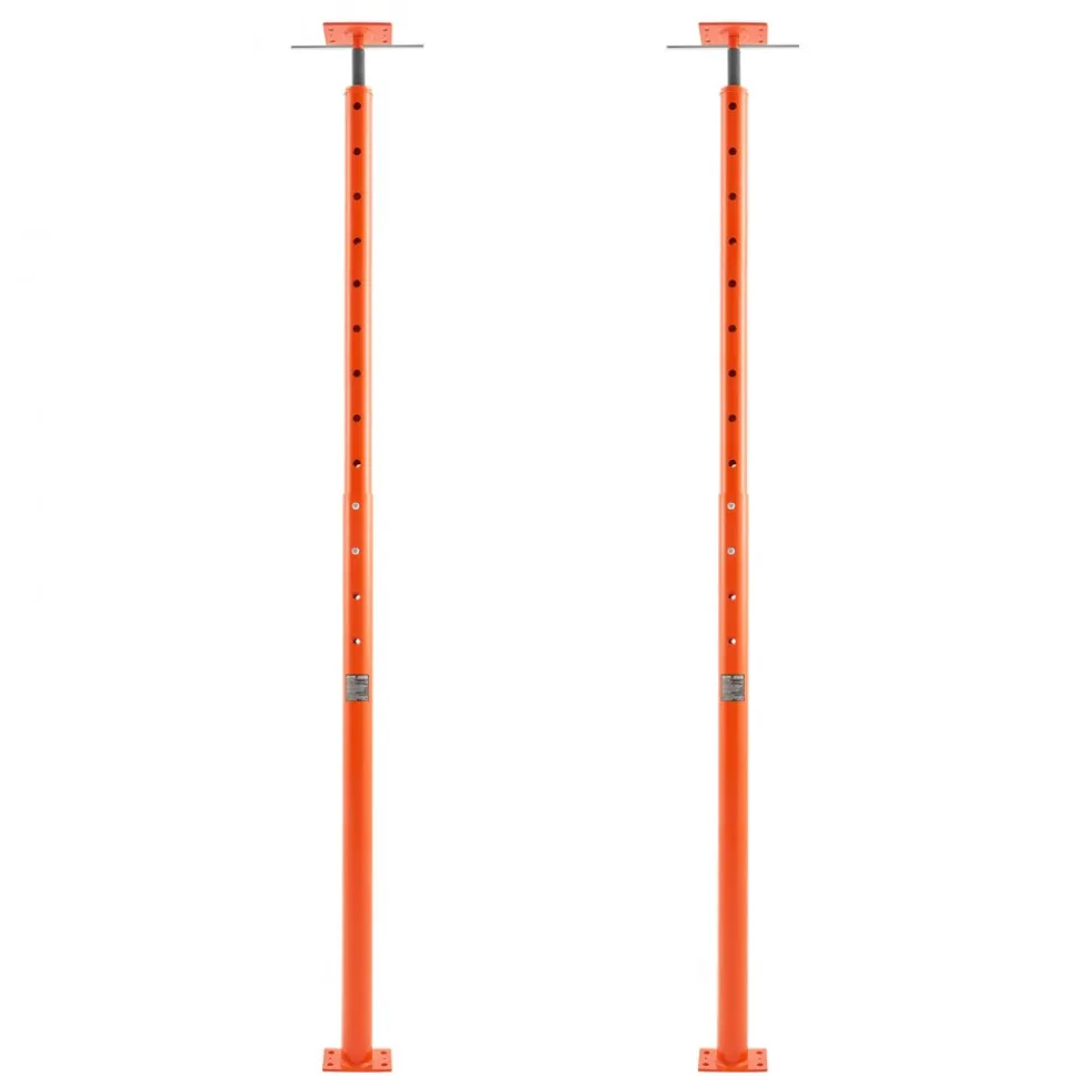 VEVOR House Floor Jack, 53"-93" Height Range, 18000 lbs Max Load Capacity, Adjustable Support Beam Basement Jack Post Pole for Leveling, Lift Support Steel Telescoping Jack Post for Temporary Support