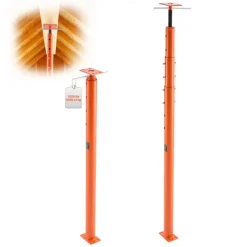 VEVOR House Floor Jacks, 2 Pack 54-150 Inch Height Range, 11200 lbs Max Load Capacity, Adjustable Support Beam Basement Jack Post Pole for Leveling, Lift Steel Telescoping Post for Temporary Support