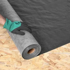 VEVOR House Wrap, 4 x 250 ft, 0.17 mm Thick Vapor Barrier, Heavy Duty Plastic Sheeting for Tear-resistant, Drop Cloth Vapor Barrier Covering for Residential & Commercial Construction, Black
