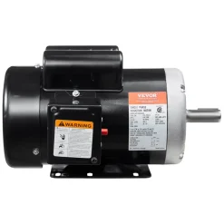 VEVOR 5HP Air Compressor Electric Motor, 230V 25 Amps, 56HZ Frame 3450RPM, 7/8" Keyed Shaft, 2.25" Shaft Length, Single Phase, CCW/CW (Factory Setting is CCW)