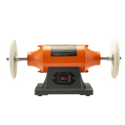 VEVOR 1/2HP Bench Buffer Polisher, 6-inch Bench Polishing Buffing Machine, 3450RPM Single Speed Benchtop Polisher with 2PCS Cloth Wheels & Cast Iron Base for Metal, Jewelry, Wood Polishing