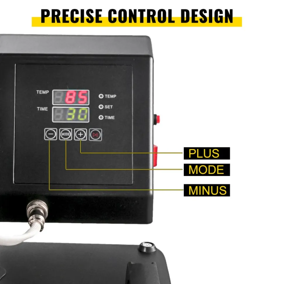 VEVOR HP230-B 12"x10" Dual Digital T-Shirt Heat Press Machine + 14" Vinyl Cutting Plotter With SIGNMASTER Software