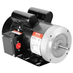 VEVOR 2HP Electric Motor 1725 rpm, AC 115V/230V, 56C Frame, Air Compressor Motor Single Phase, 5/8" Keyed Shaft, CW/CCW Rotation for Agricultural Machinery and General Equipment