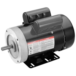 VEVOR 1.5HP Electric Motor 3450 rpm, AC 115V/230V, 56C Frame, Air Compressor Motor Single Phase, 5/8" Keyed Shaft, CW/CCW Rotation for Agricultural Machinery and General Equipment