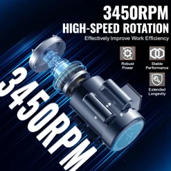 VEVOR 2HP Electric Motor 3450 rpm, AC 230V/460V, 56C Frame, Air Compressor Motor 3-Phase, 5/8