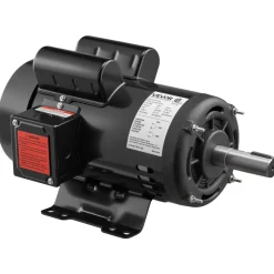 VEVOR 5 HP Electric Motor, 1725RPM Air Compressor Motor, CW/CCW Rotation, 1.125 inch Shaft Diameter, 2.75inch Shaft Length, 20.7N.m Torque, Single-Phase, ODP Cooling, 230V, 184T Frame