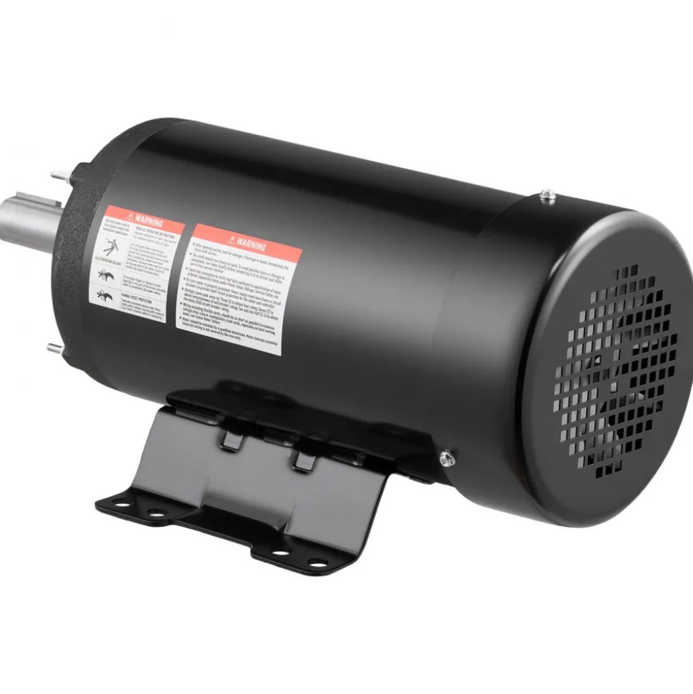VEVOR 5 HP Electric Motor, 1725RPM Air Compressor Motor, CW/CCW Rotation, 1.125 inch Shaft Diameter, 2.75inch Shaft Length, 20.7N.m Torque, Three-Phase, TEFC Cooling, 230V/460V, 184T Frame